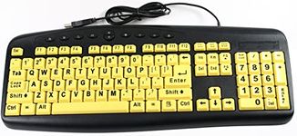 Ergoguys High Visibility Large Print Soft Touch Wired Keyboard