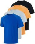 4 Pack: Mens Swim Short Sleeve Rash