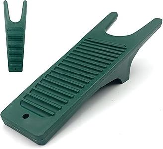 Enlève-bottes en caoutchouc - Tire-bottes avec grattoir - Levier pour bottes Construction durable - Idéal pour les bottes de randonnée ou en caoutchouc et les chaussures sales, vert foncé