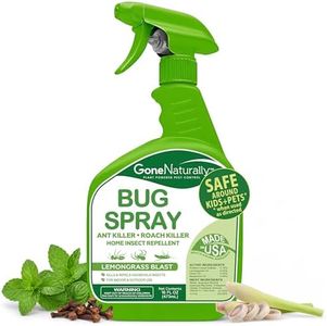 Lemongrass Bug Spray for Home– Extra Strong Insect Repellent & Bug Spray for Home– Kills & Repels Ants, Roaches, Spiders & More– Safe Around Kids & Pets– Indoor & Outdoor Use (16oz)