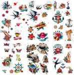 51 tattoo sets,American retro tatto