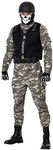 Battle Soldier Costume for Men Skul