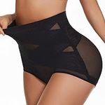 YADIFEN Shapewear for Women Tummy Control Knickers High Waist Shapewear Slimming Underwear Body Shaper Panties Butt Lifter Control Briefs Soft Waist Trainer （L） Black