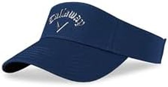 Callaway Visera estándar de corona alta para hombre, azul marino oscuro/plateado