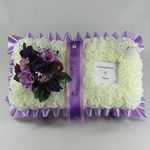 Just Because Flowers Customisable Artificial Silk Flower Open Book Wreath for Funeral or Grave