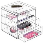 mDesign Stackable Plastic Cosmetic 
