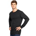 Duofold Men's Mid Weight Wicking Thermal Shirt, Black, XL