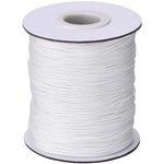 197 Yards/Roll White Braided Shade Lift Blinds Cord- White Polyester Shade Blinds Pull String Rope for Aluminum Blinds Windows, Roman Shade Repair, Gardening Plant & Crafts and DIY Projects.(1.5 mm)