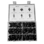 Anxingo 102 Pcs Clips 6.3mm 8mm 9mm 10mm Nylon Bumper Push Fasteners Rivet Clips Expansion Screws Kit for ATV
