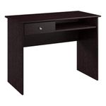 Bush Furniture Cabot Writing Small Desk for Home Office Workspace, 40W, Espresso Oak