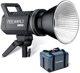 FEELWORLD FL125D 125W Video Studio Light with 5600K Continuous Day Light CRI96+ TLCI97+ 48500lux@1m for Cinema, Live Streaming, Photography, Videography, Weddings, Interviews