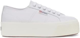 Superga Womens/Ladies 2790 Nappa Leather Trainers (6.5 UK) (Optical White Silver/Avorio)