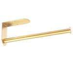 Gold Kitchen Roll Holder Wall Mounted, OBODING, Paper Towel Holder Under Cabinet, Kitchen Paper Roll Holders Self Adhesive for Kitchen Organization and Storage (Gold)