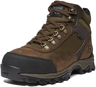 Timberland PRO Men's Keele Ridge Steel Safety Toe Wateproof Industrial Work Boot, Brown - 2024 New, 9.5 Wide