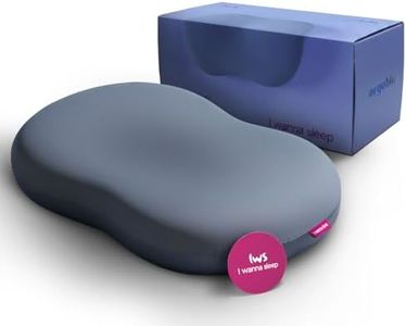 IWS I WANNA SLEEP Ergoblu Cervical Memory Foam Neck Pillow – Ergonomic Pillow for Neck Pain Relief, Stomach & Back Sleeper Support, Extra Cooling Pillowcase, Orthopedic Neck & Spine Support