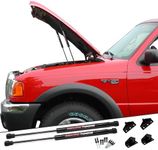 Redline Tuning 21-11020-02 Hood QuickLIFT PLUS System Compatible with Ford Ranger 1993-2011 (All Black Components)