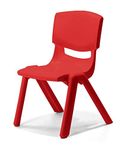 Intra Kids Chair Strong and Durable Kids Plastic School Study Chair - (1-3years) (Red)