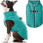 Gooby Puffer Vest Dog Jacket - Turq