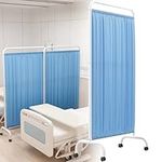 Medical Privacy Screen On Wheels, Protective Screens Room Divider Screen, Folding Rolling Privacy Screen, 6ft Tall Foldable Room Divider Temporary Fence for Clinic/Patient/Exam Room,1-Panel