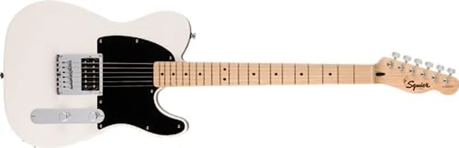 Squier Sonic ESquier Electric Guitar, with 2-Year Warranty, Arctic White, Maple Fingerboard