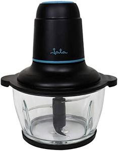 JATA JEPC1250 - Picadora eléctrica con 4 cuchillas y bol de cristal de 1,5 litros. 2 velocidades. 400 W. Pica todo tipo de alimentos, incluido hielo