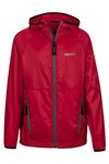 Marmot Boys' Ether Lightweight Hooded Windbreaker Jacket, Team Red, Medium