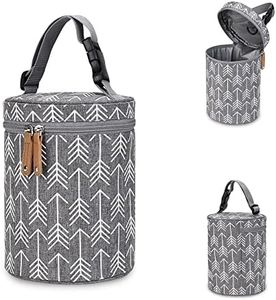 DZOZO Insulated Baby Bottle Bag Breastmilk Cooler Bag Portable Thermal Bottle Bag Baby Bottle Tote Bag Insulated Milk Bottle Bag Storage Bag Portable Milk Bottle Holder Insulated Milk Bottle Carrier,