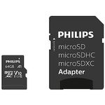 Philips 64GB Micro SDXC Card Adapter Class 10