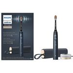 SONICARE Adult Philips 9900 Prestige Rechargeable Electric Toothbrush With Senseiq, Midnight Hx9990/12, 1 count,Black