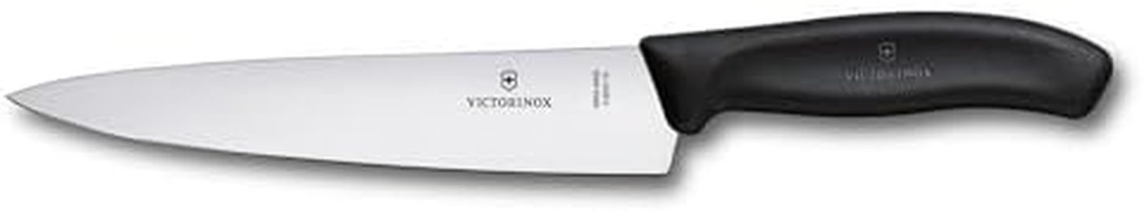 Victorinox Swiss Made Stainless Steel Swiss Classic Chef's Knife, Kitchen Tool for Carving Meat and Large Vegetable, 19 cm, Black, Professional & Household Use | 6.8003.19B