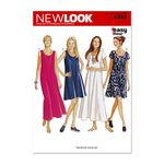 New Look Sewing Pattern 6352 Misses' Dresses, Size A (8-10-12-14-16-18)