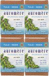 Ayurvedic Bar Soap Tulsi-Neem by Auromere - All Natural Handmade and Eco-friendly Bar Soap for Sensitive Skin - 2.75 oz (4 pack)