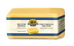 Dutchman’s Gold Canadian Yellow Beeswax Block (454g or 1oz Pack of 12) - Cosmetic-Grade Natural Beeswax for Candle Making, Soap, Crafts, Beauty - Pure Beeswax Bars - Safe and Easy to Melt