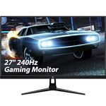 Z-Edge 27-inch Gaming Monitor 1920x1080 IPS 240Hz Gaming Monitor 1ms Frameless LED, UG27PJ AMD Freesync Premium Display Port HDMI Built-in Speakers