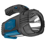 ANSMANN HS230B LED Hand Spotlight, Super Bright and high Light Range, Long Light Duration, Ideal for Camping, Work, Workshop, car, Garden, Fishing, Hiking and Much More., Blue and Black