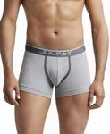 Jockey Men's Cotton Trunks (Pack of 1) (8015_Grey Melange_Small_Grey Melange_S)