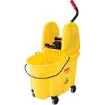 Rubbermaid Commercial 7577-88 WaveBrake 35-Quart Bucket/Wringer Combo, Yellow