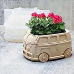 Retro Bus Car Concrete Flower Pot S