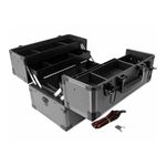 Cantilever Hobby Toolbox Lockable Carry Strap 3 Tier Adjustable Tray Sections