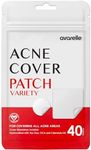 Avarelle Acne Pimple Patch (40 Count) Absorbing Hydrocolloid Spot Treatment with Tea Tree Oil, Calendula Oil and Cica, Certified Vegan, Cruelty Free (VARIETY / 40 COUNT)