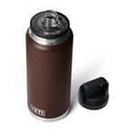 YETI Rambler 36 oz Bottle, Vacuum Insulated, Stainless Steel with Chug Cap, Wetlands Brown