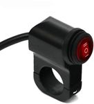 Autozap Motorcycle handlebar on off Switch Black And Red 10 A Two Way Electrical Switch (Pack of 1 Number of Switches - 1)