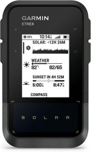 Garmin eTrex Solar Outdoor GPS Handheld – Solar Powered, Multi-GNSS, 2.2" Screen