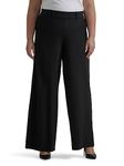 Lee Women's Plus Size Ultra Lux Comfort Any Wear Wide Leg Pant, Unionall Black, 20 Plus