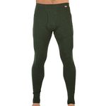 MERIWOOL Mens Base Layer 100% Merino Wool Thermal Pants Army Green