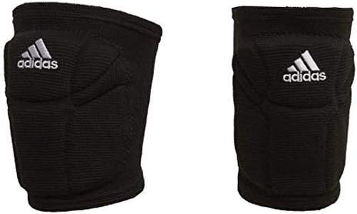 adidas Unisex-Adult Elite Knee Pad, Core Black/White, Medium