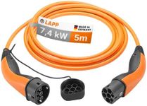 Lapp Type 2 (7.4kW-1P-32A) Electric Car Charging Cable, Orange, 5 Meter