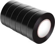 OVERSPREAD INTERIOR HUB Self-Adhesive PVC Electrical Insulation Tape / 18mm x 8 meter Electrical Tape/Waterproof Heavy Duty Tape (Black, 30) (Black, 30)