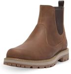 Timberland Men's Britton Road Mid Chelsea Boot, Rust Full Grain, 12