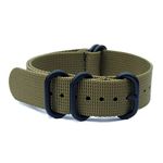 WAMD Nylon Zulu Watch Strap (Olive Green, 20 Mm)